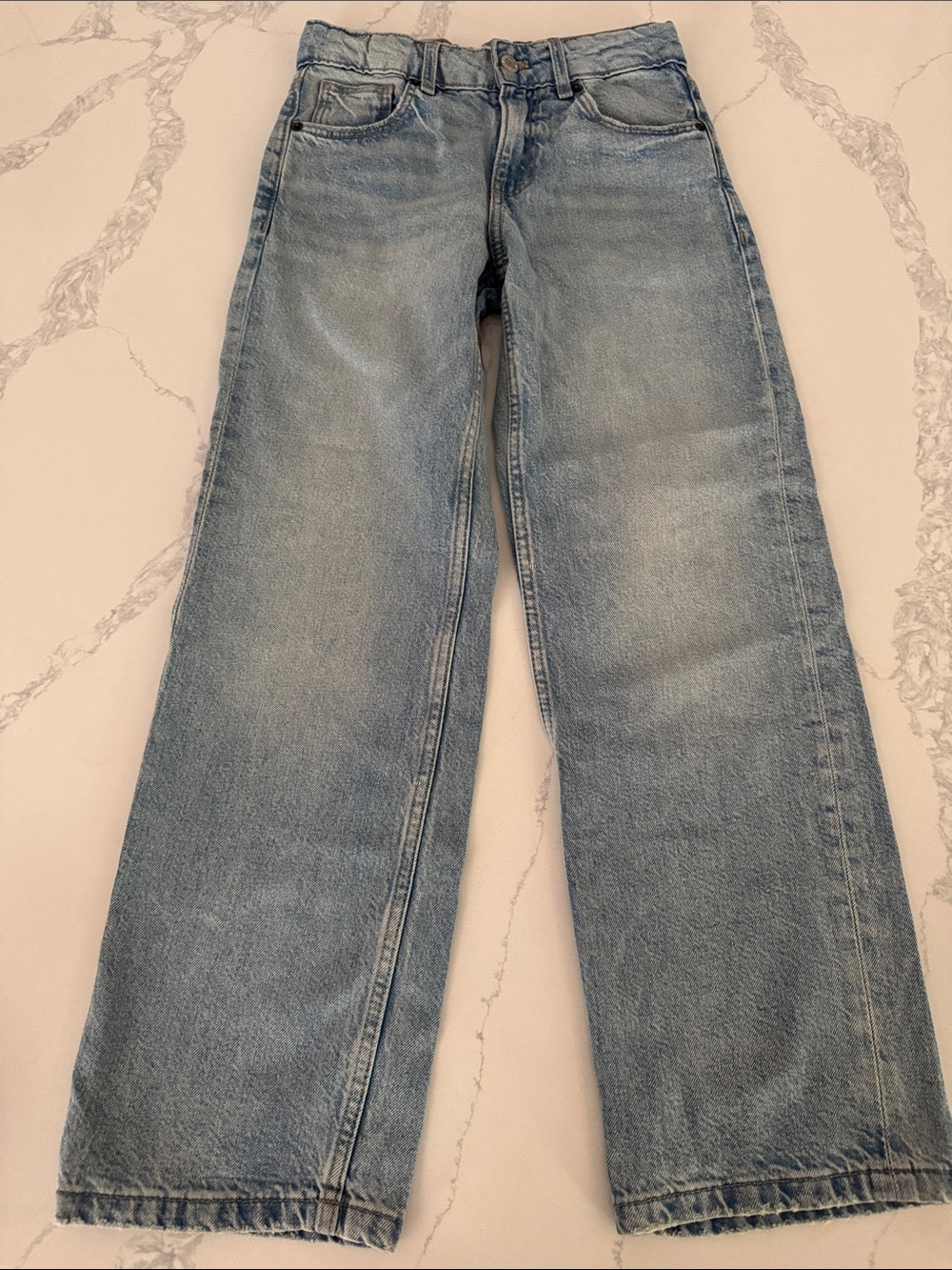 Zara girl Light Wash Straight Jeans